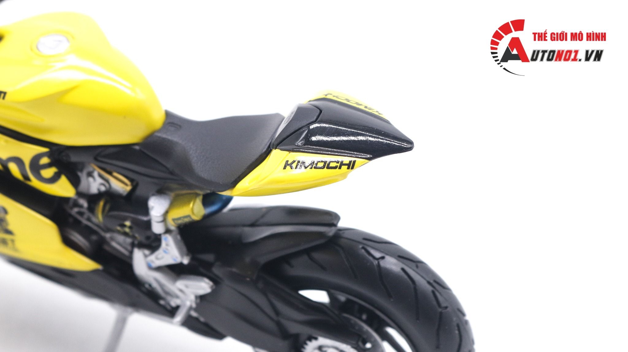  Mô hình xe độ Ducati 1199 Supreme Yellow độ nồi khô tỉ lệ 1:12 Autono1 D221F 