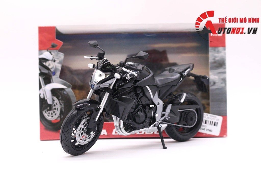 COMBO MÔ HÌNH XE & SHOWROOM TRƯNG BÀY HONDA CBR 1000R MÔ TÔ 1:12 29.5X21X19CM CB006