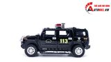  Mô hình xe ô tô độ CSCĐ Hummer H2 black full open tỉ lệ 1:24 Alloy model OT241 