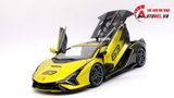  Mô hình xe Lamborghini Sian Fkp 37 Black Yellow 1:18 Bburago 7517 