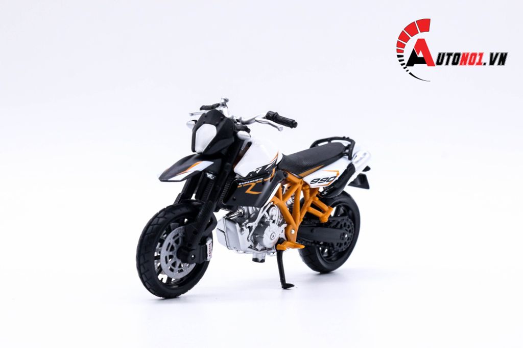 MÔ HÌNH XE KTM 990 SUPERMOTO R 1:18 BBURAGO 1022