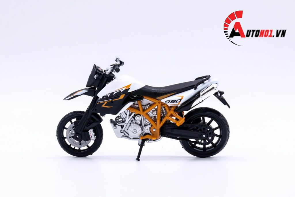 MÔ HÌNH XE KTM 990 SUPERMOTO R 1:18 BBURAGO 1022