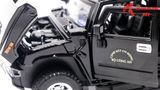  Mô hình xe ô tô độ CSCĐ Hummer H2 black full open tỉ lệ 1:24 Alloy model OT241 