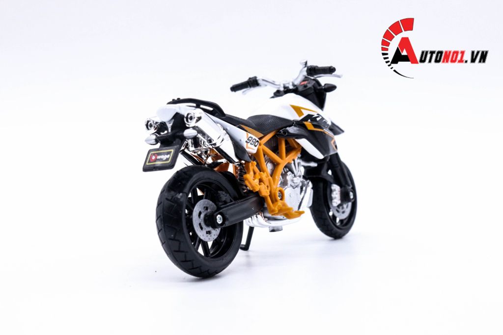 MÔ HÌNH XE KTM 990 SUPERMOTO R 1:18 BBURAGO 1022