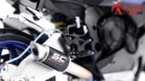  Mô hình xe độ Yamaha Yzf R1 carbon độ pô SC tỉ lệ 1:12 Autono1 D230 