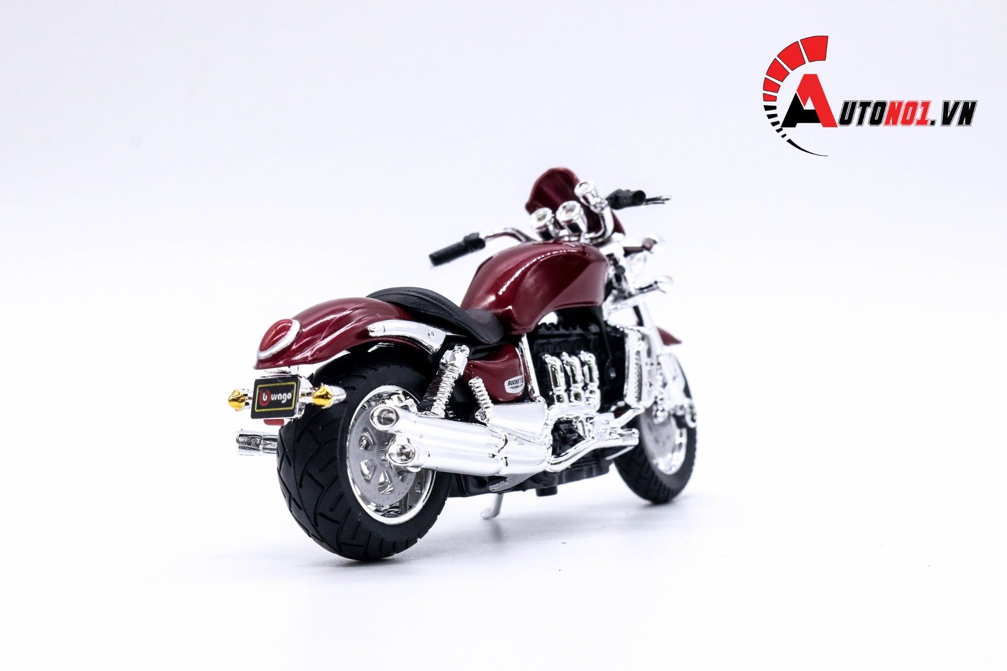  Mô hình xe Triumph Rocket III red 1:18 Bburago 1019 