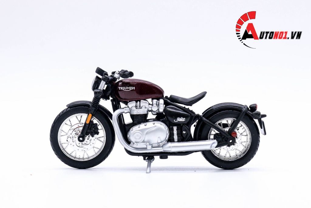 MÔ HÌNH XE TRIUMPH BONNEVILLE BOBBER 1:18 BBURAGO 6168