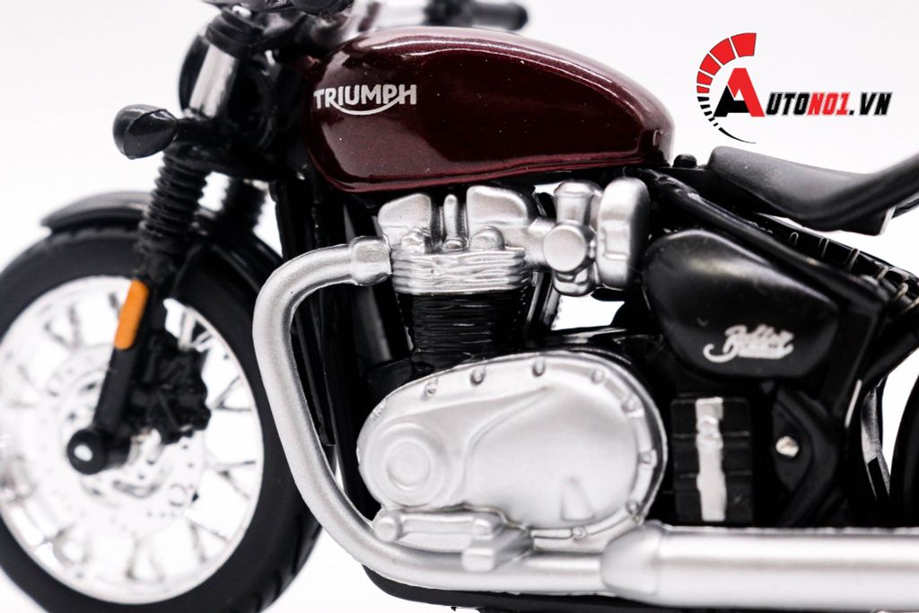 MÔ HÌNH XE TRIUMPH BONNEVILLE BOBBER 1:18 BBURAGO 6168