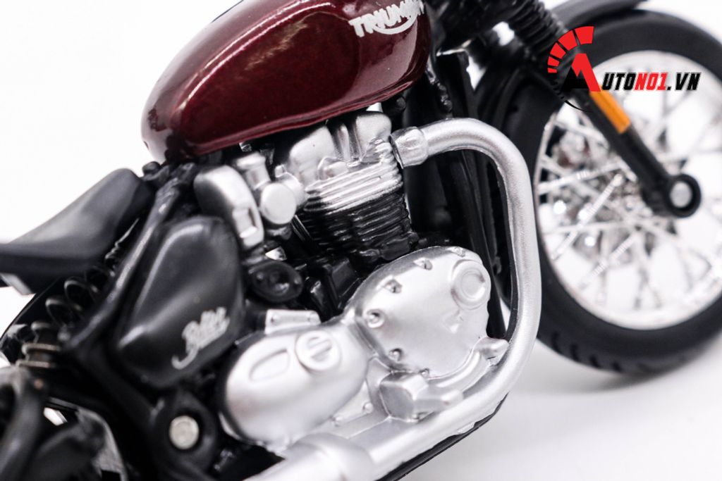 MÔ HÌNH XE TRIUMPH BONNEVILLE BOBBER 1:18 BBURAGO 6168