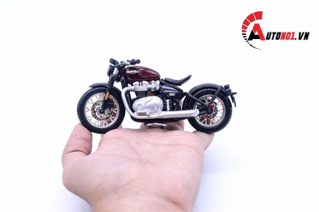 MÔ HÌNH XE TRIUMPH BONNEVILLE BOBBER 1:18 BBURAGO 6168