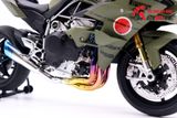  Mô hình xe Kawasaki H2r Custom Liberty Walk Army 1:12 Tamiya D078 