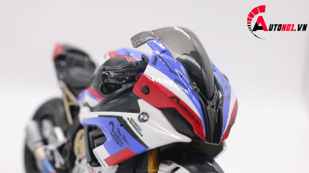 MÔ HÌNH XE ĐỘ BMW S1000RR CUSTOM TRICOLOR VERSION 1:12 AUTONO1 D115