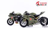  Mô hình xe Kawasaki H2r Custom Liberty Walk Army 1:12 Tamiya D078 