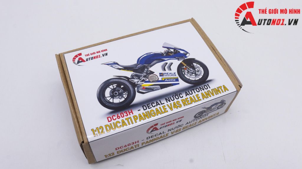 DECAL NƯỚC ĐỘ DUCATI PANIGALE V4S REALE ANVINTA TỈ LỆ 1:12 AUTONO1 DC603H