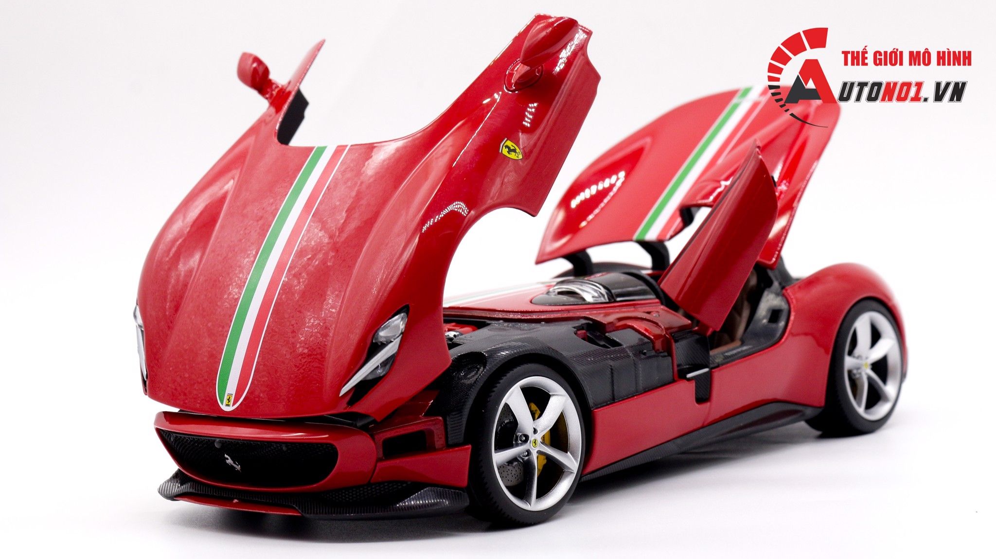  Mô hình xe Ferrari Monza Sp1 Sports Red 1:18 Signature Bburago 7547 