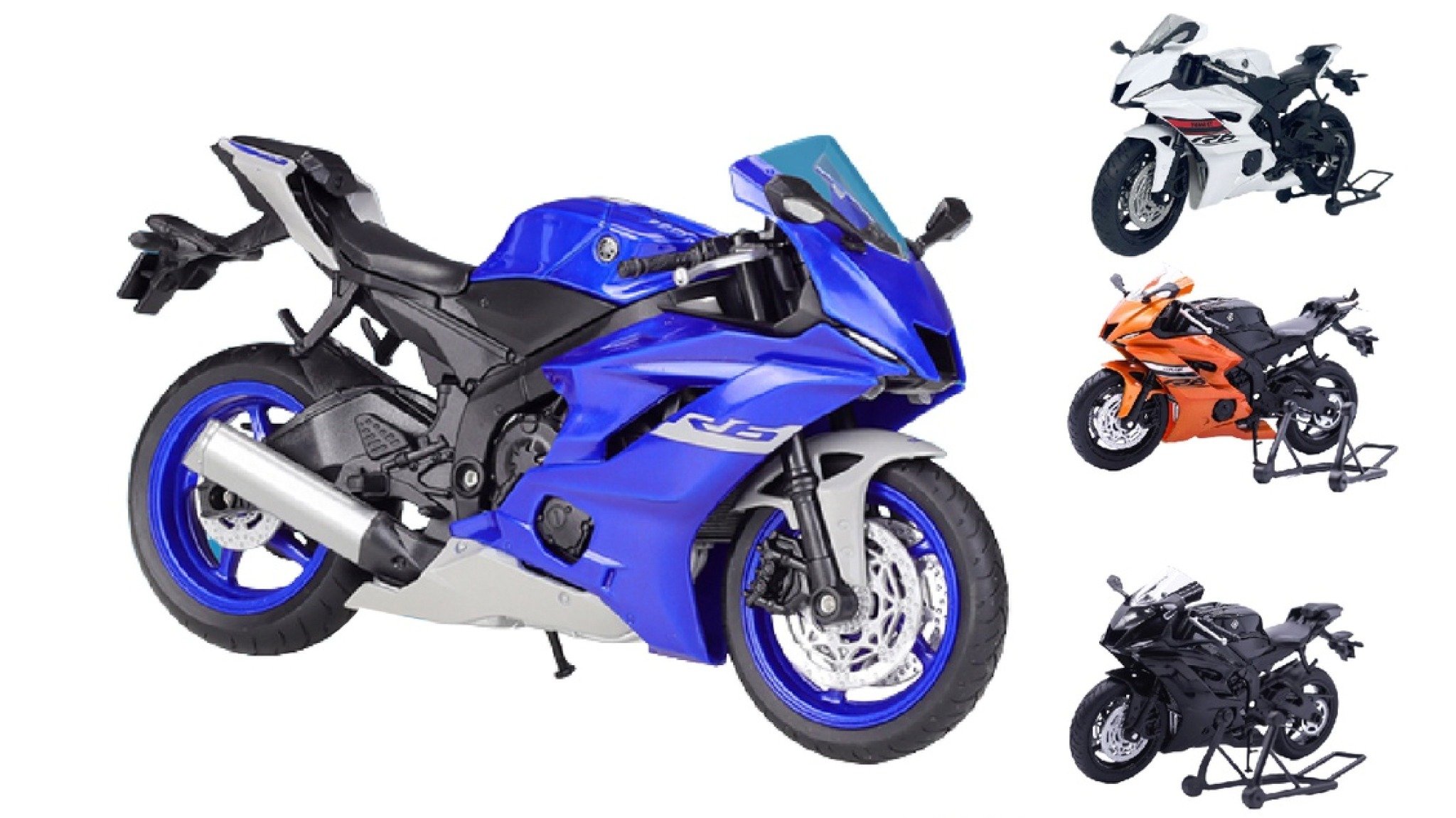  Mô hình xe Yamaha Yzf R6 2020 1:12 Welly 7495 