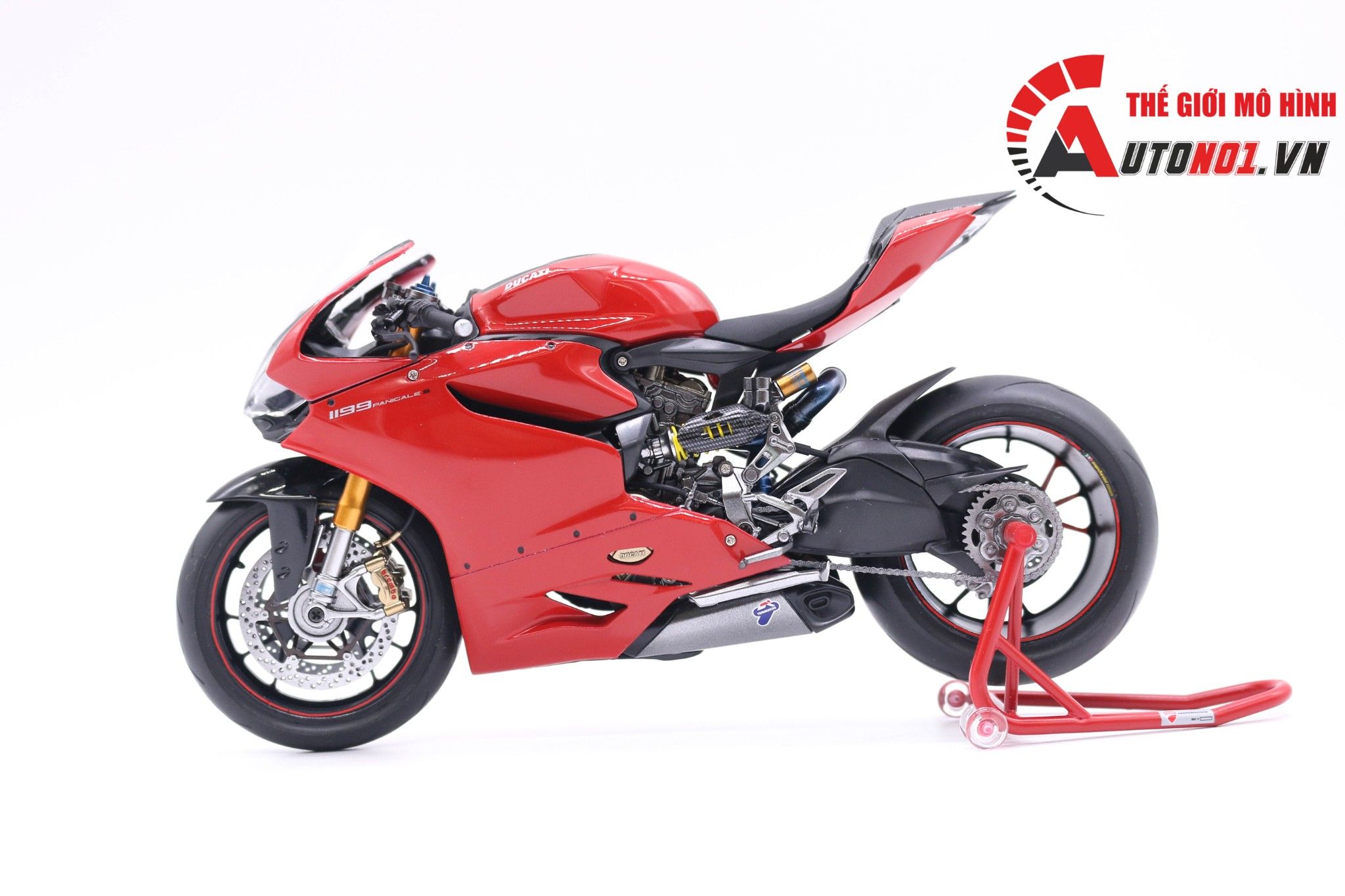  Mô hình xe cao cấp Ducati 1199 Panigale Corse 1:12 Tamiya D061 