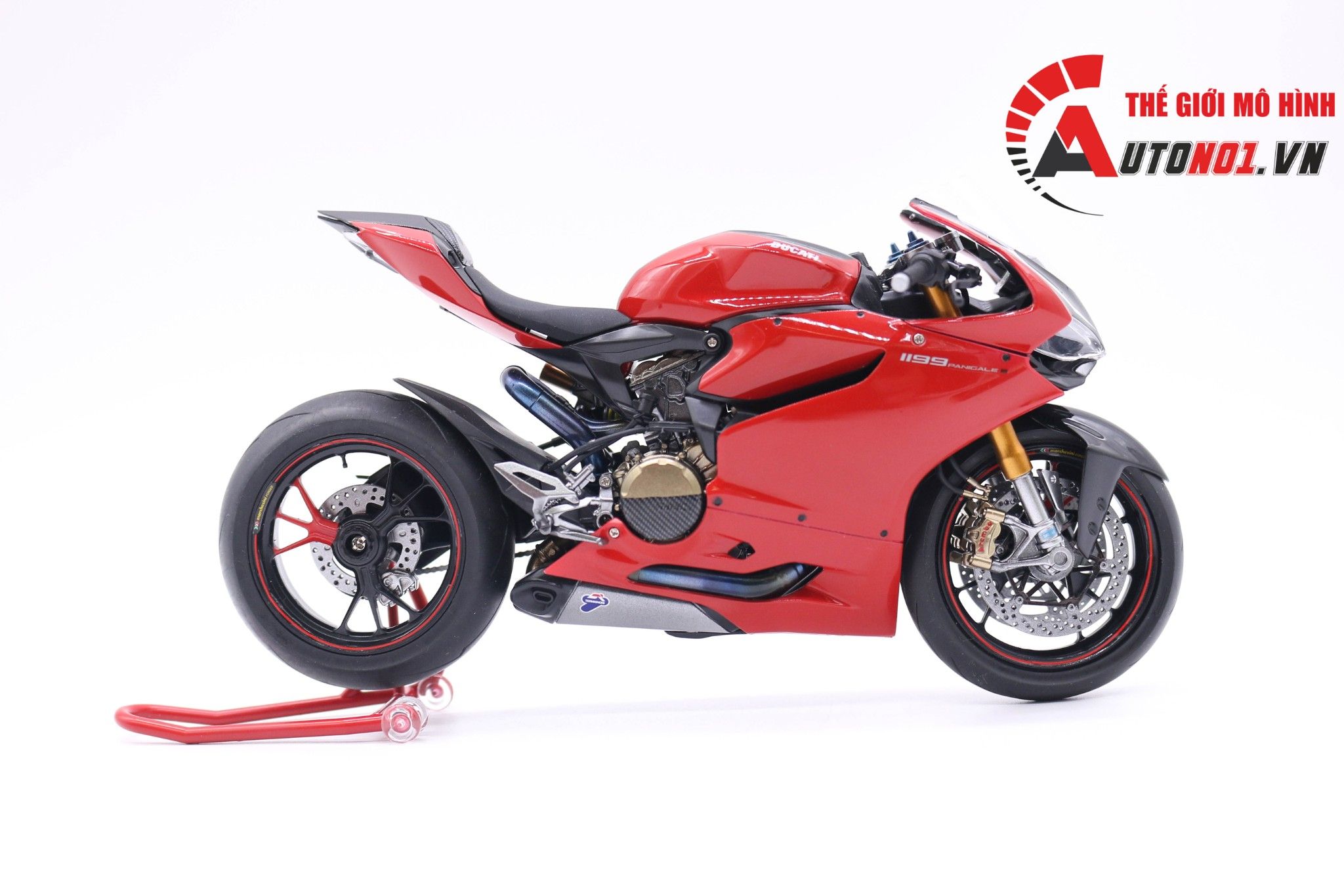  Mô hình xe cao cấp Ducati 1199 Panigale Corse 1:12 Tamiya D061 