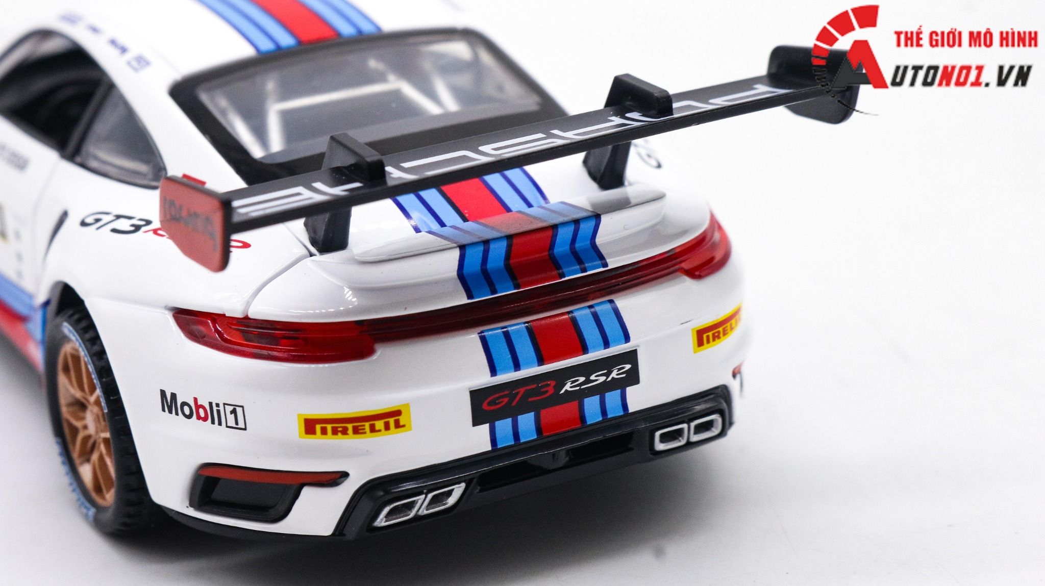  Mô hình xe Porsche 911 Gt3 RSR Martini 1:32 Miniauto OT351 