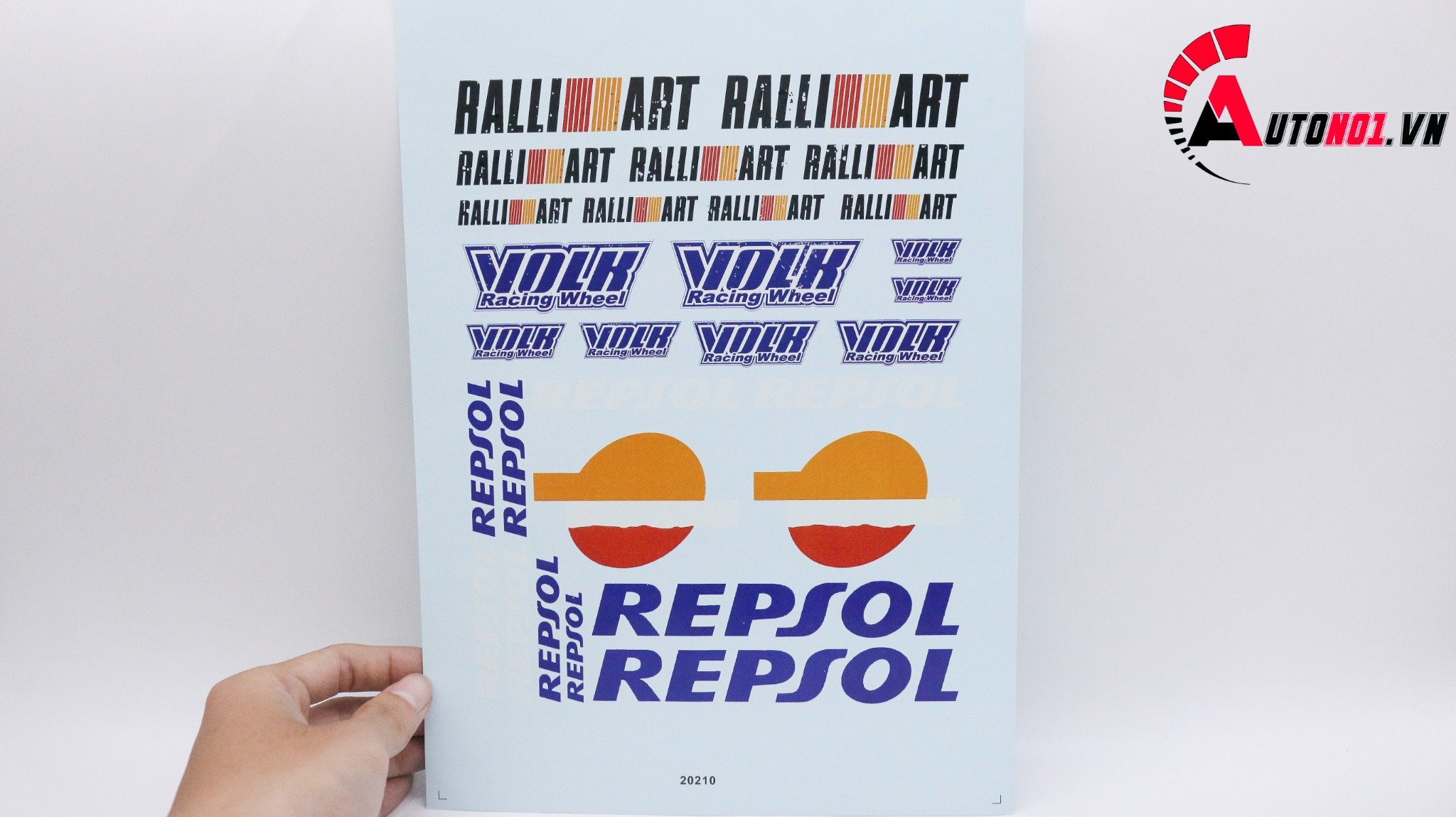 DECAL NƯỚC HONDA RALLIART VOLK REPSOL 20210 DC047