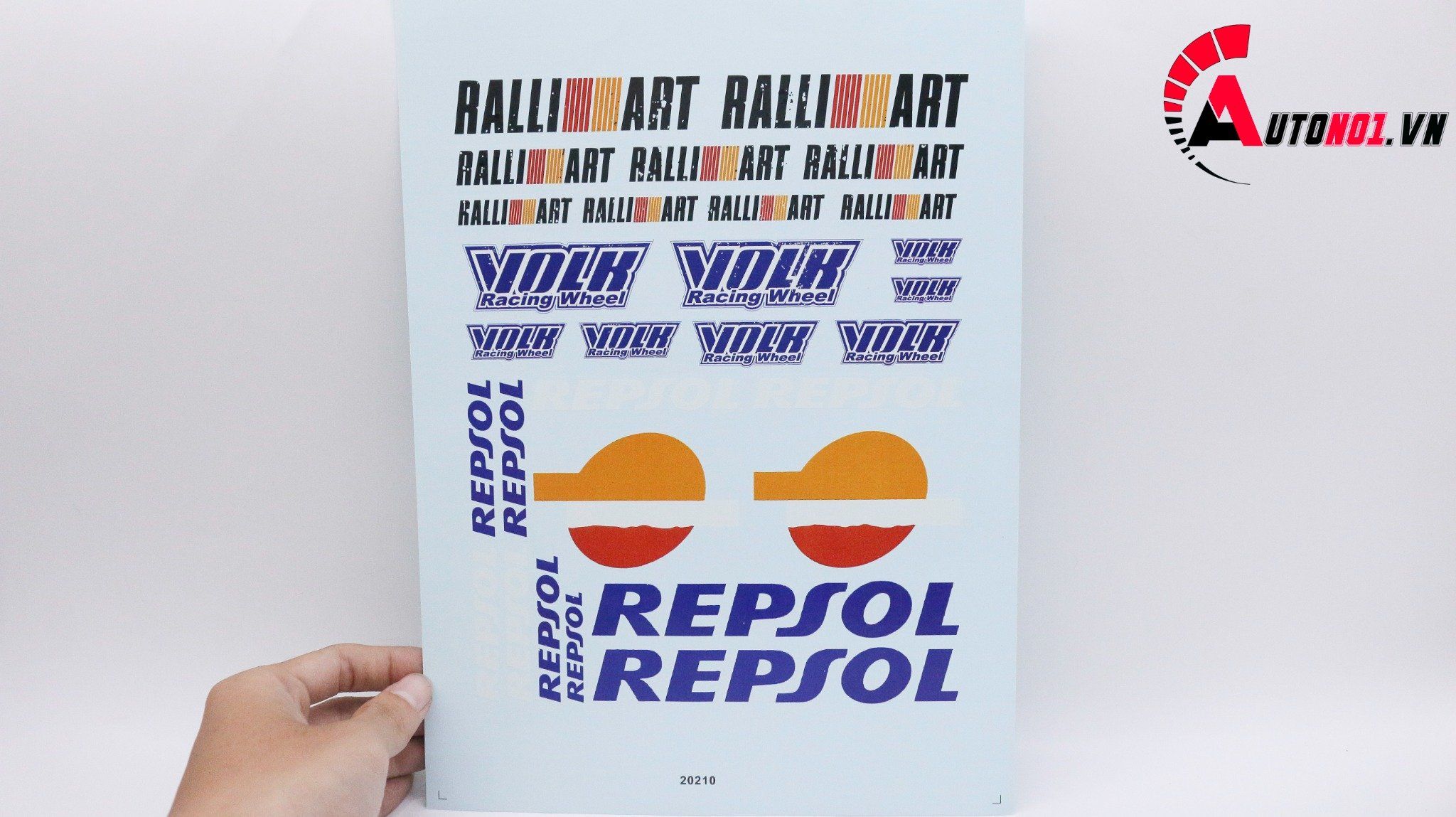  Decal nước Honda Ralliart Volk Repsol 20210 DC047 