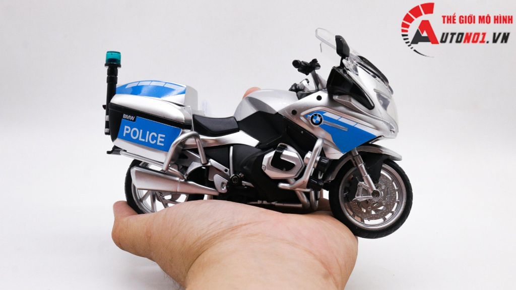 MÔ HÌNH BMW R 1250RT-P POLICE 1:12 HUAYI ALLOY 7656C