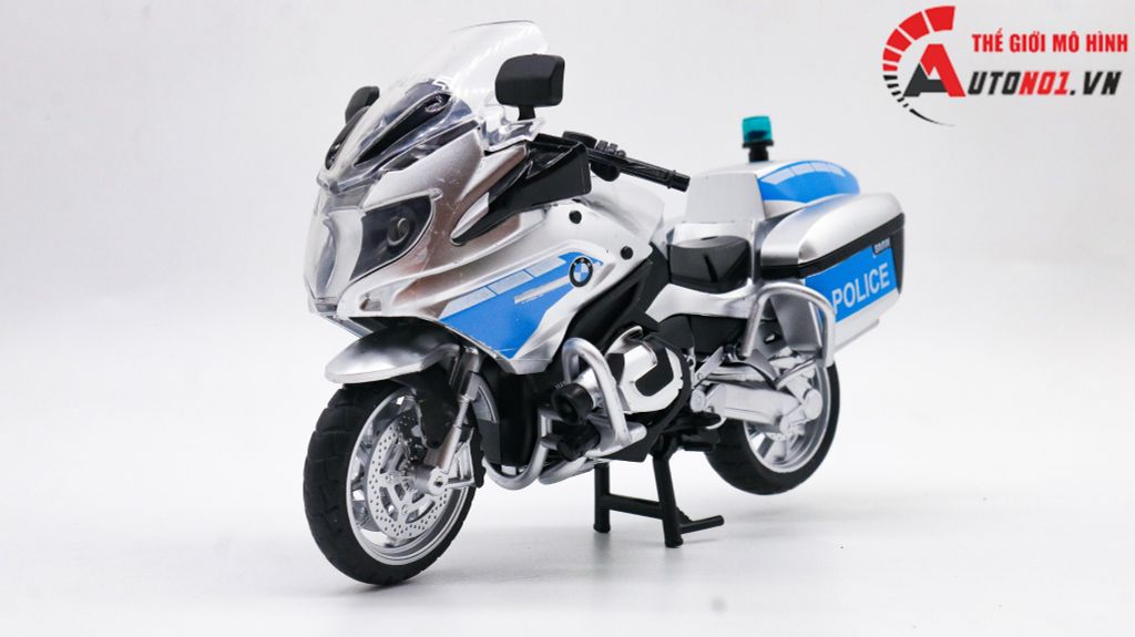 MÔ HÌNH BMW R 1250RT-P POLICE 1:12 HUAYI ALLOY 7656C