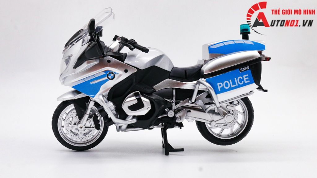 MÔ HÌNH BMW R 1250RT-P POLICE 1:12 HUAYI ALLOY 7656C