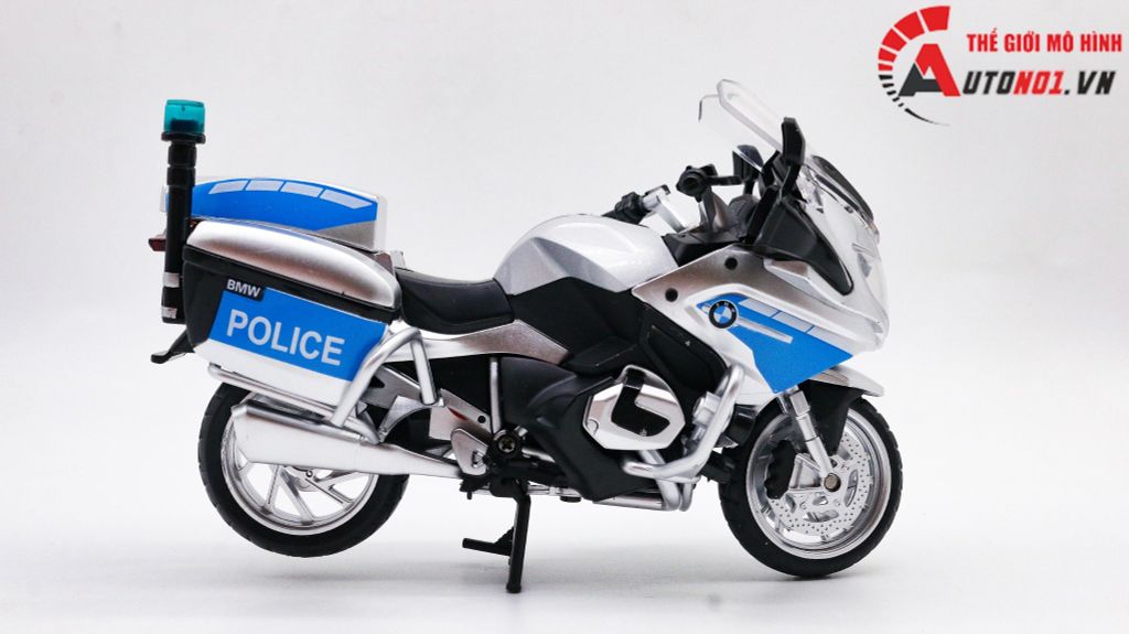 MÔ HÌNH BMW R 1250RT-P POLICE 1:12 HUAYI ALLOY 7656C