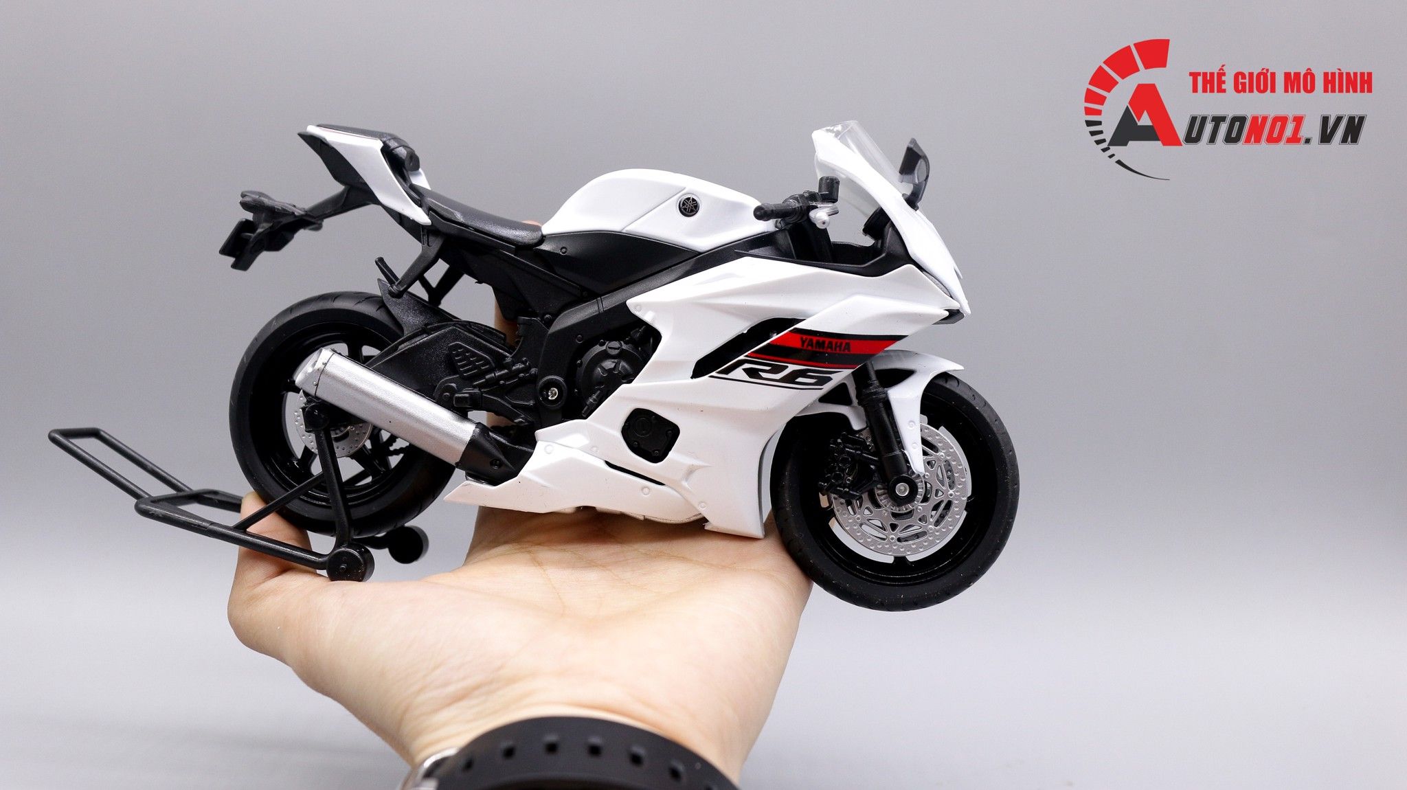  Mô hình xe Yamaha Yzf R6 2020 1:12 Welly 7495 