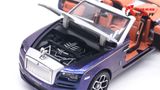  Mô hình xe Rolls-Royce Dawn full open, mui tháo rời, tặng kèm dù tỉ lệ 1:24 Newao OT311A 