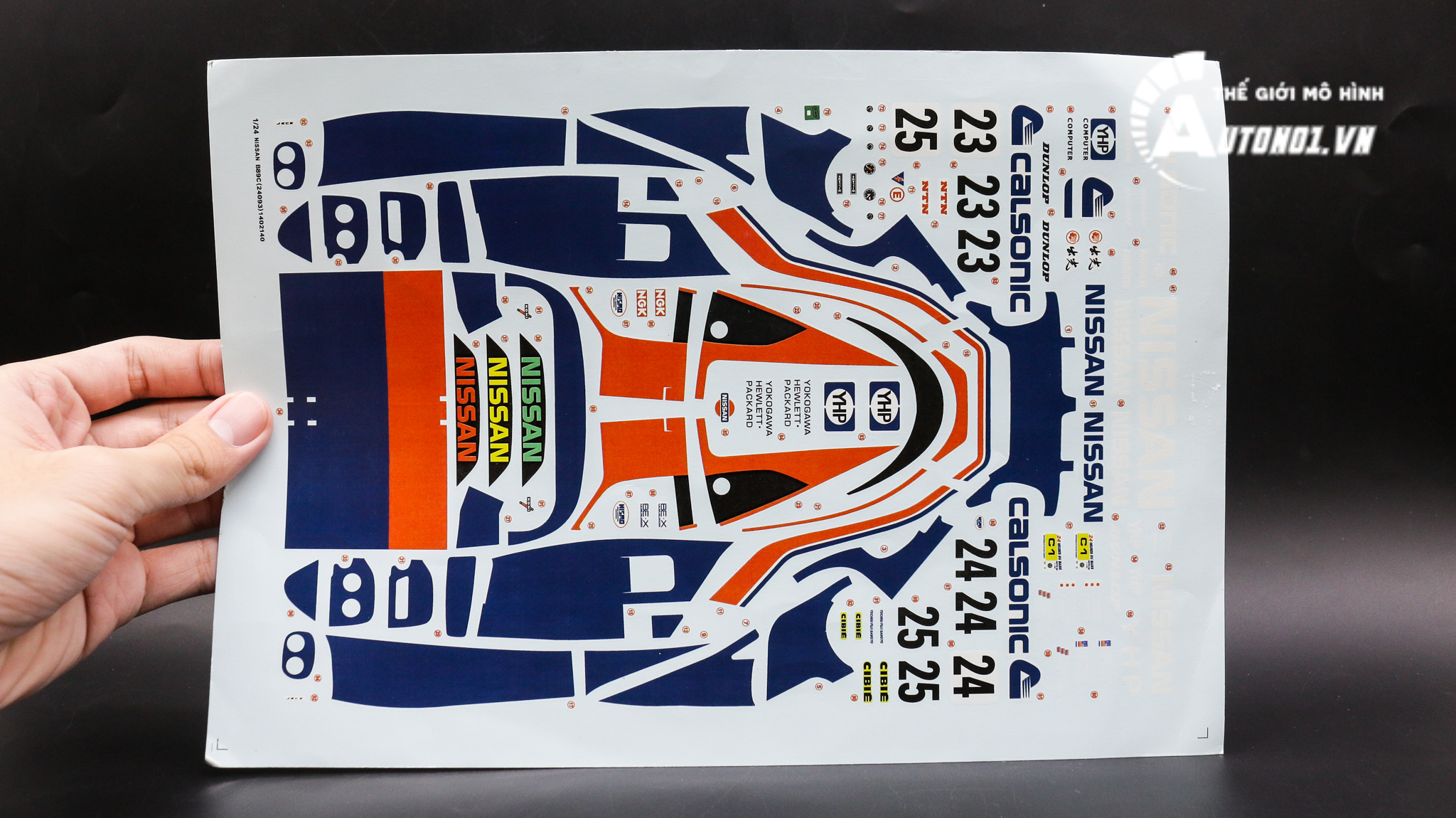 DECAL NƯỚC NISSAN 1:24 65278A