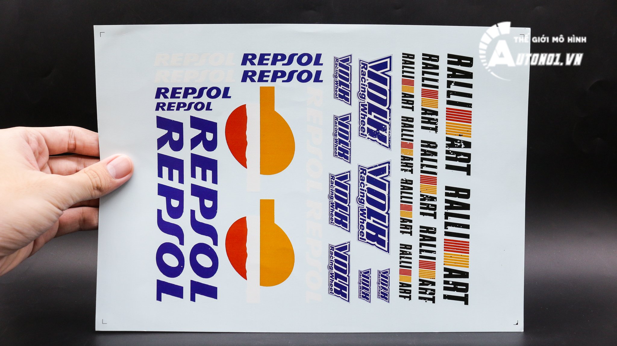 DECAL NƯỚC HONDA RALLIART VOLK REPSOL 20210 DC047