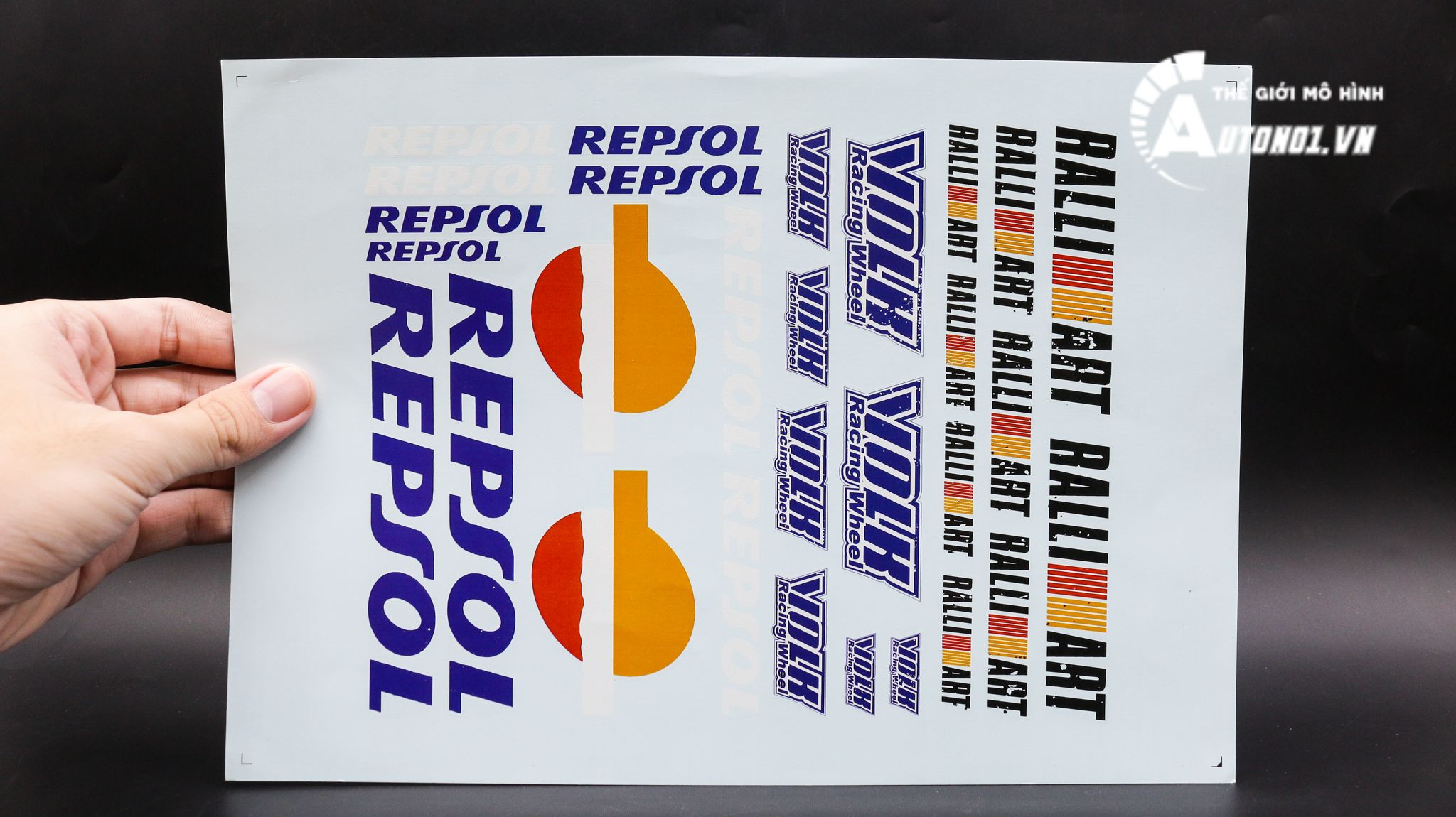  Decal nước Honda Ralliart Volk Repsol 20210 DC047 