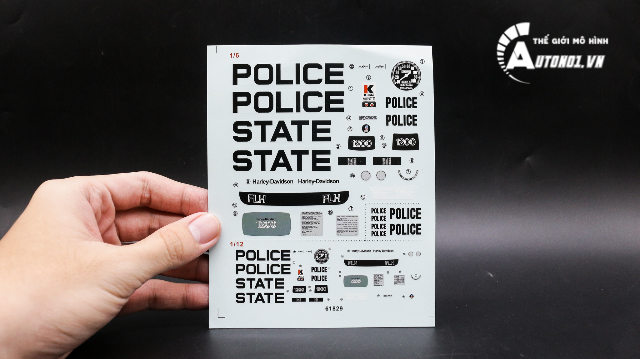 DECAL NƯỚC POLICE STATE 1:6 61829 DC138