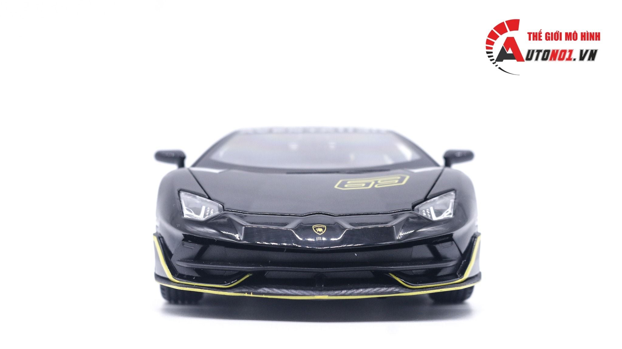  Mô hình xe Lamborghini Aventador Svj63 đánh lái được full open, mui xe có thể tháo rời 1:24 Miniauto DC24301 