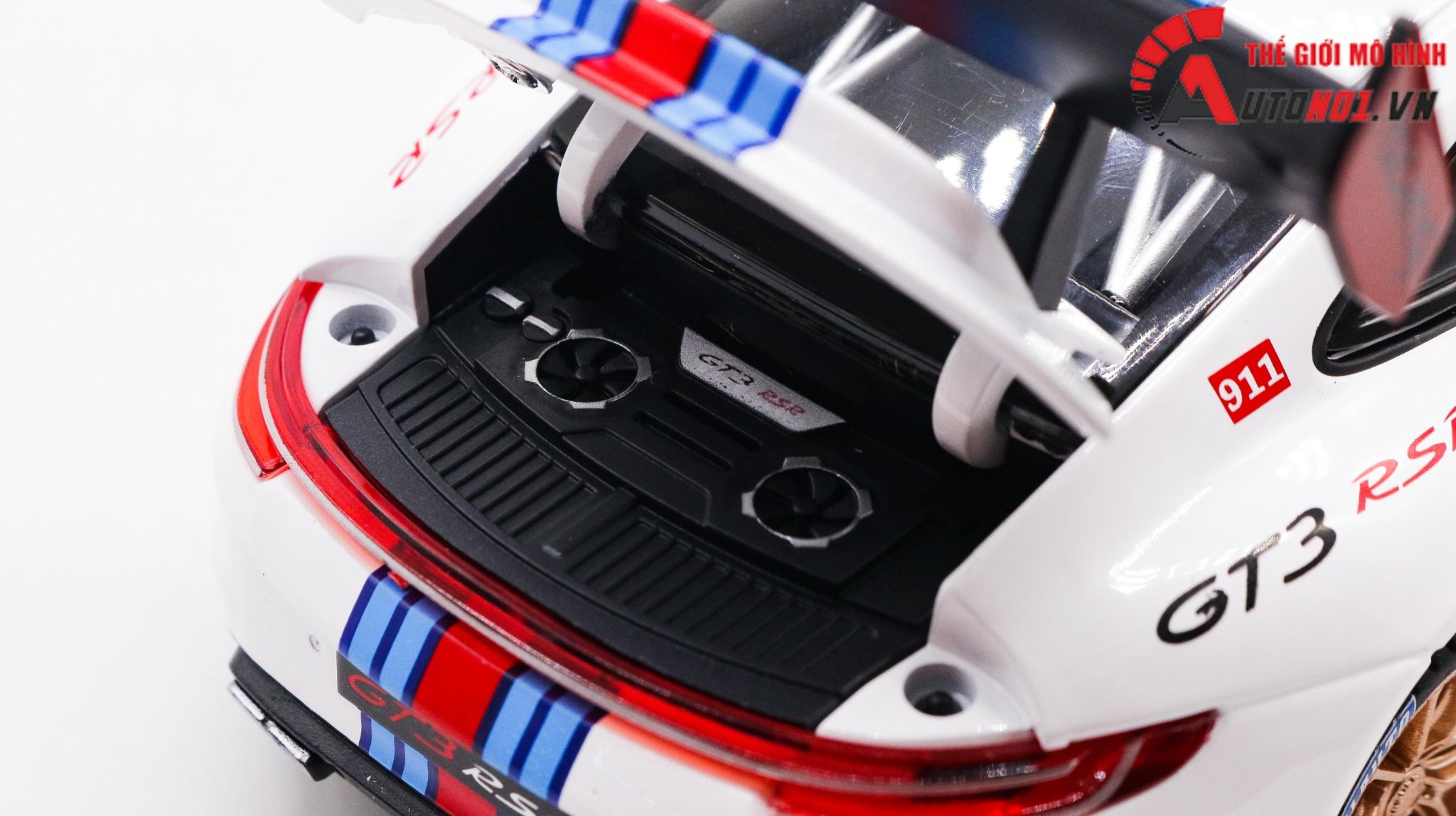  Mô hình xe Porsche 911 Gt3 Rsr đánh lái được full open 1:24 Miniauto OT404 