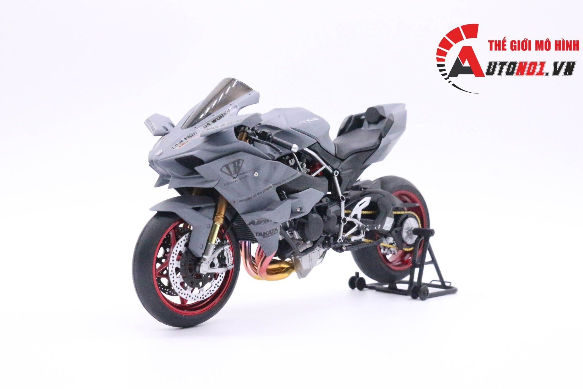  Mô hình xe Kawasaki H2r Custom Liberty Walk 1:12 Tamiya D008 