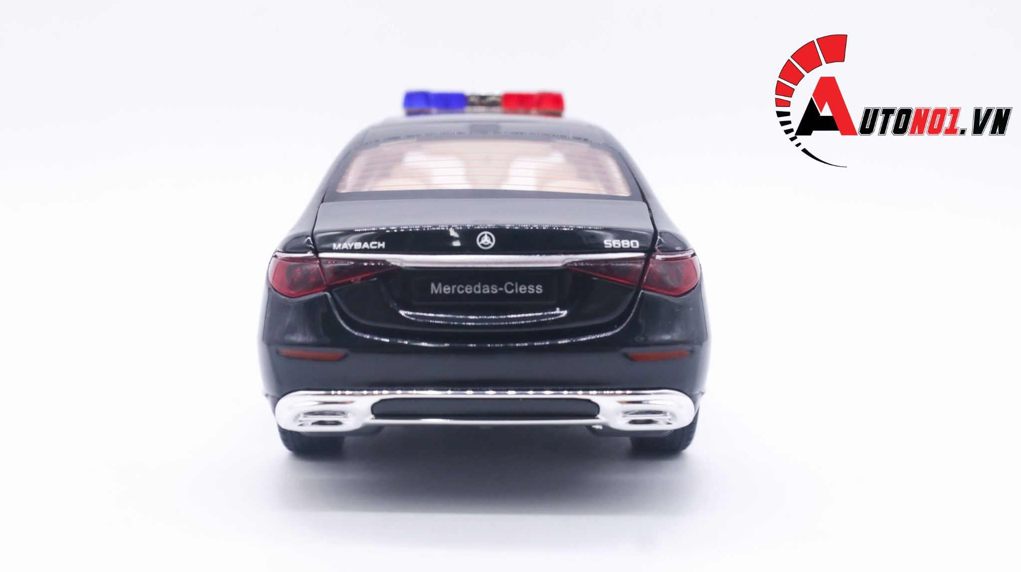  Mô hình xe ô tô Mercedes Benz Maybach S680 police full open tỉ lệ 1:24 XHD models OT234 