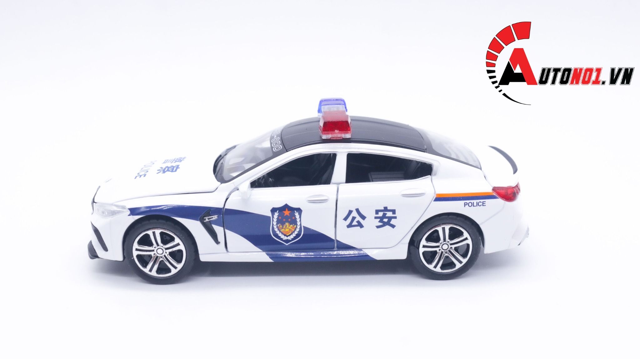  Xe mô hình ô tô Bmw M8 Police tỉ lệ 1:32 Chimei OT243 