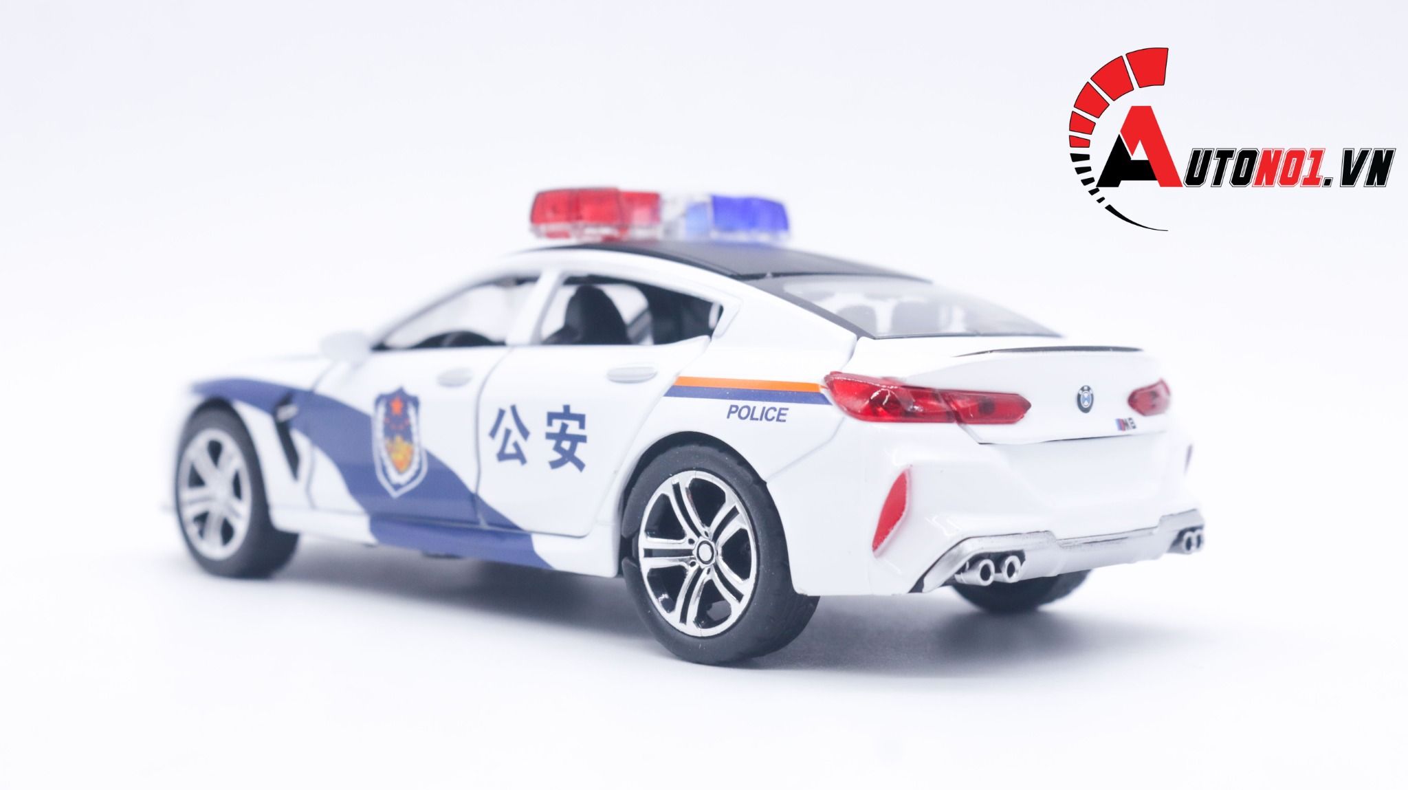  Xe mô hình ô tô Bmw M8 Police tỉ lệ 1:32 Chimei OT243 