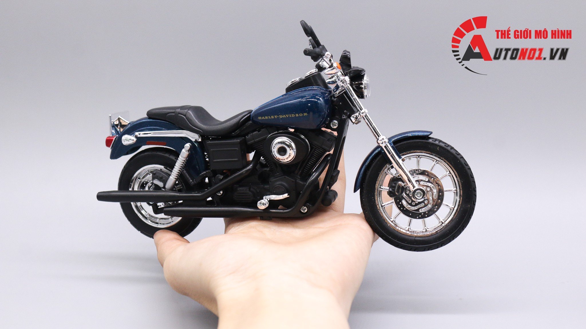  Mô hình xe Harley Davidson dyna super glide sport 2004 1:12 Maisto 6714 