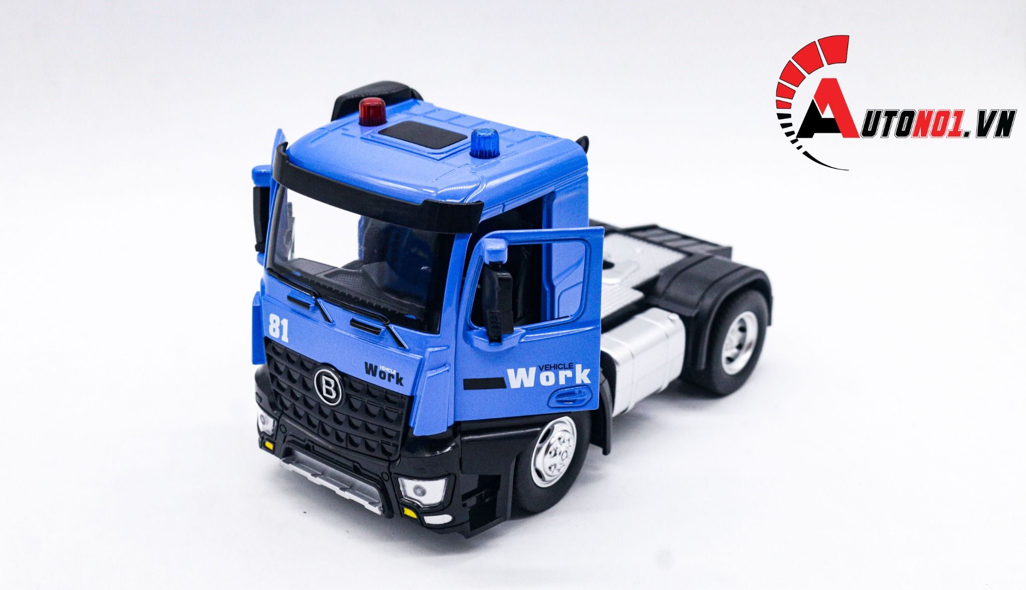  Mô hình xe container tỉ lệ 1:24 đầu kim loại - thùng xe nhựa Metal DieCast OT242 