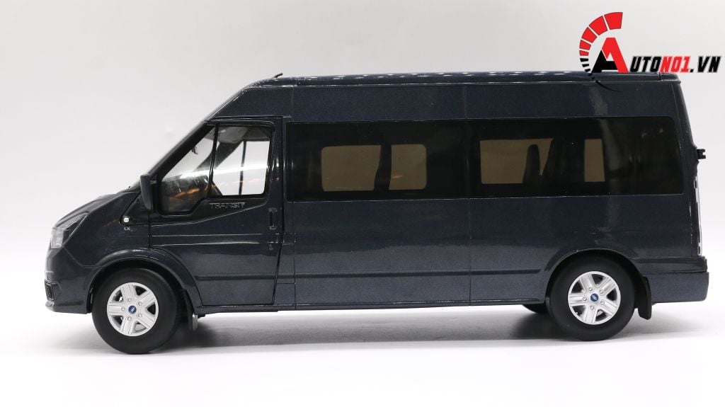 MÔ HÌNH XE FORD TRANSIT 16 CHỖ SILVER 1:18 PAUDI 2775