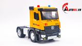  Mô hình xe container tỉ lệ 1:24 đầu kim loại - thùng xe nhựa Metal DieCast OT242 