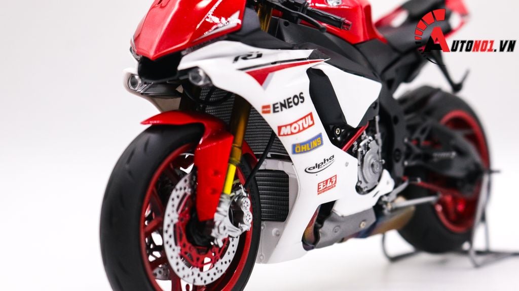 MÔ HÌNH XE YAMAHA YZF R1 RED WHITE 1:12 TAMIYA D080