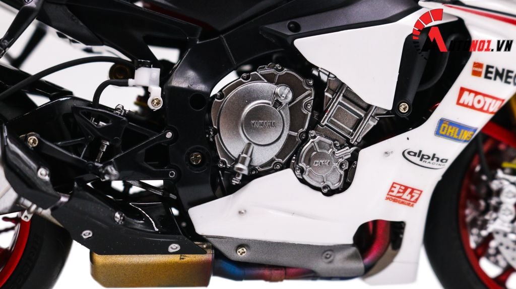 MÔ HÌNH XE YAMAHA YZF R1 RED WHITE 1:12 TAMIYA D080