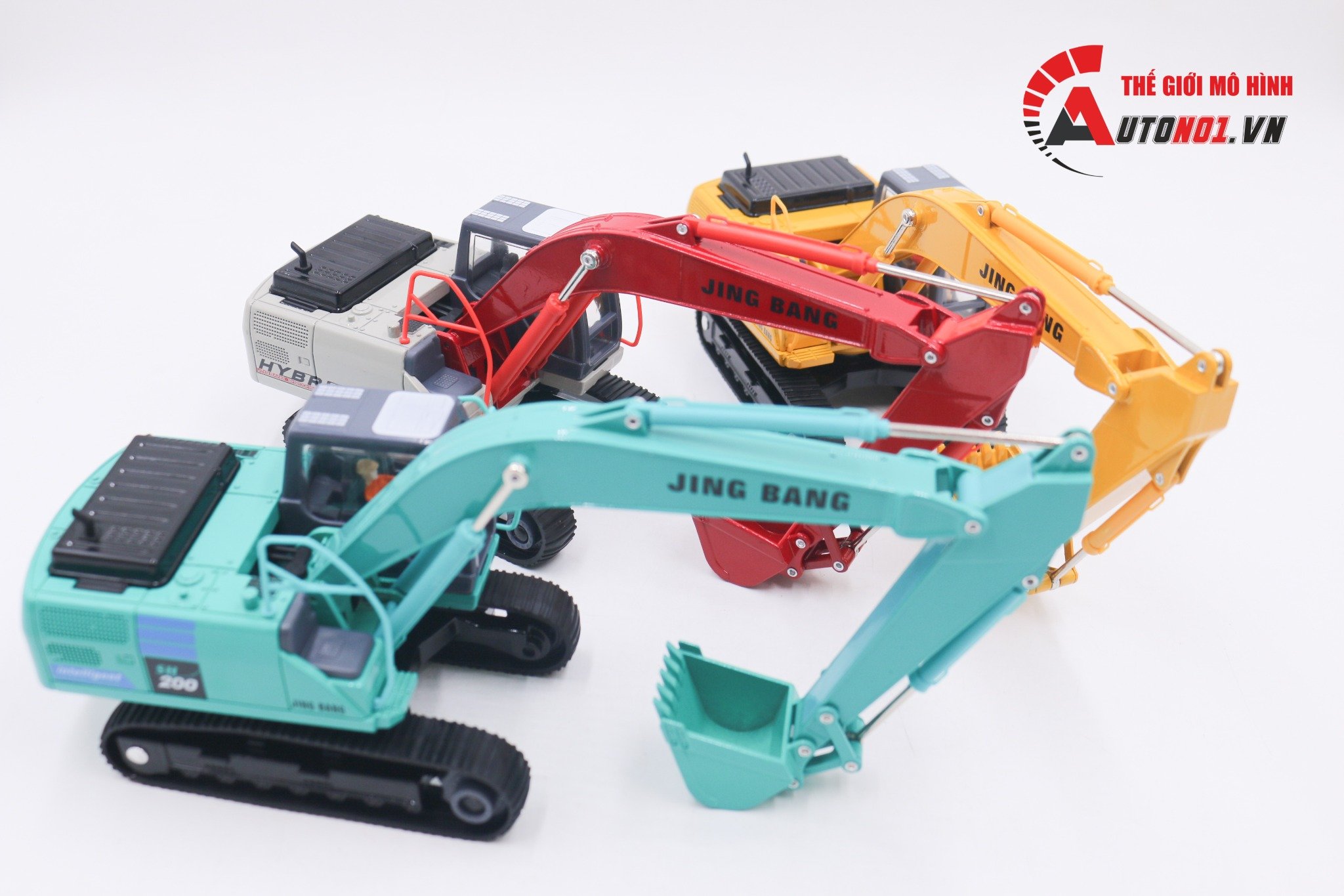  Mô hình xe xúc đất tỉ lệ 1:50 Jing Bang 8176 
