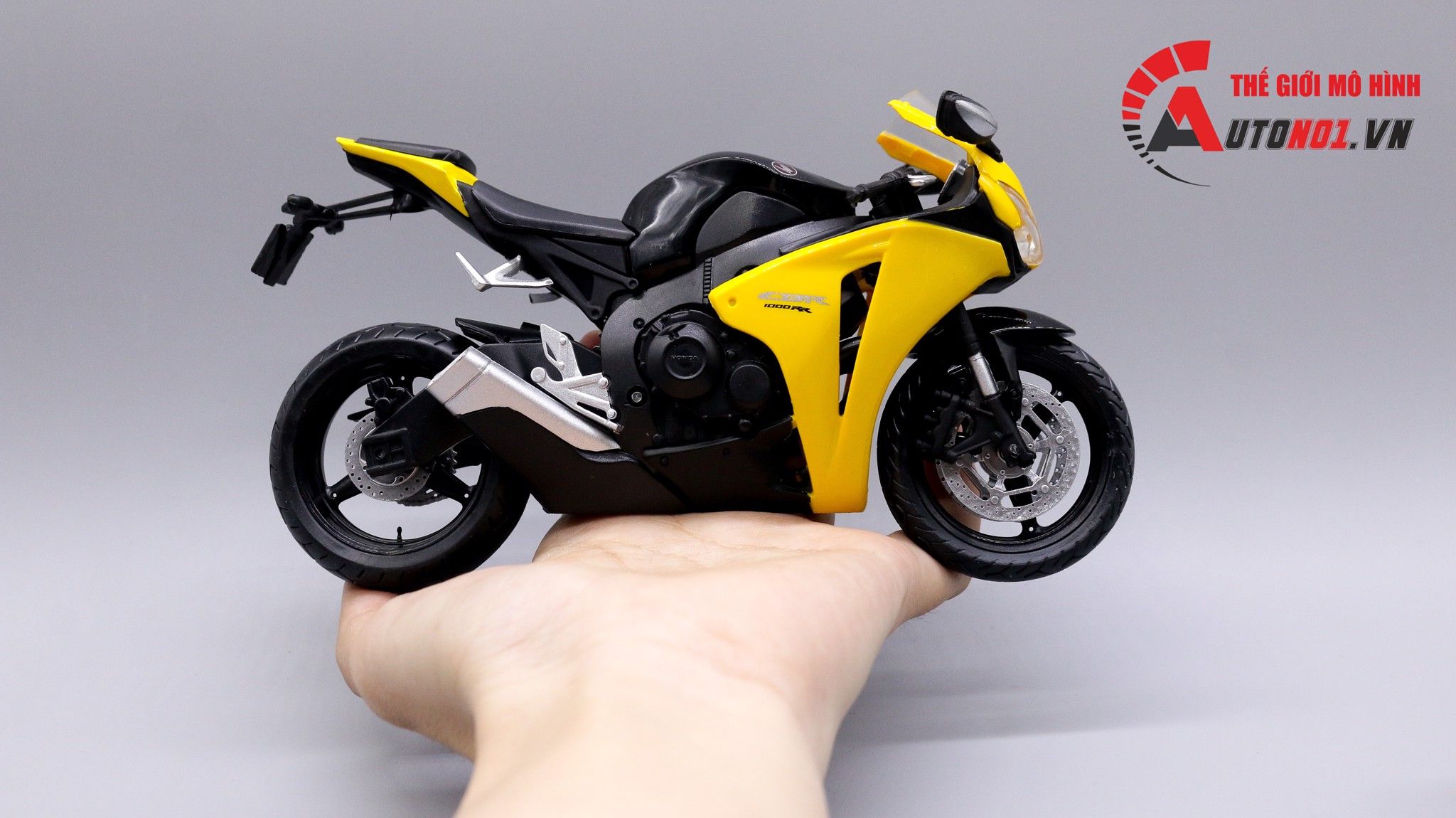  Mô hình xe Honda CBR 1000rr yellow 1:12 Joycity 5567 