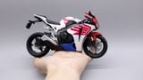  Mô hình xe Honda CBR 1000rr white red 1:12 Joycity 6803 